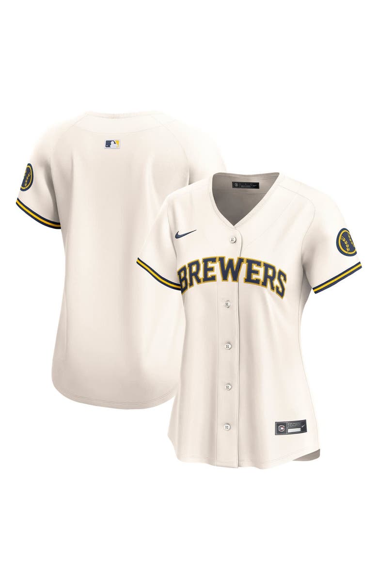 Nike Women's Nike Cream Milwaukee Brewers Home Limited Jersey, Main, color, Cream