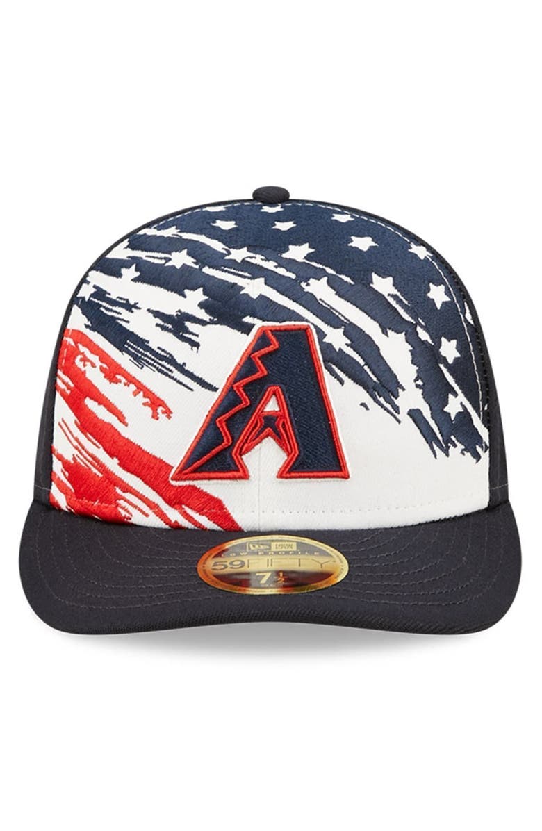 New Era Men's New Era Navy Arizona Diamondbacks 2022 4th of July Low Profile 59FIFTY Fitted Hat, Alternate, color, 