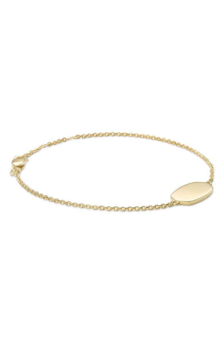 Kendra Scott Elaina 18K Gold Vermeil Delicate Chain Bracelet, Alternate, color, 