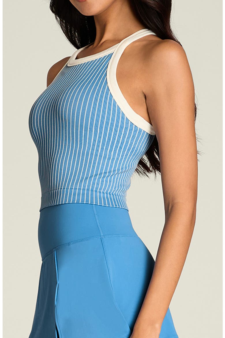On the Daily Performance Brami Tank, Alternate, color, ALLY BLUE