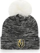 '47 Women's '47 Gray Vegas Golden Knights Triple Cross Cuffed Knit Hat with Pom