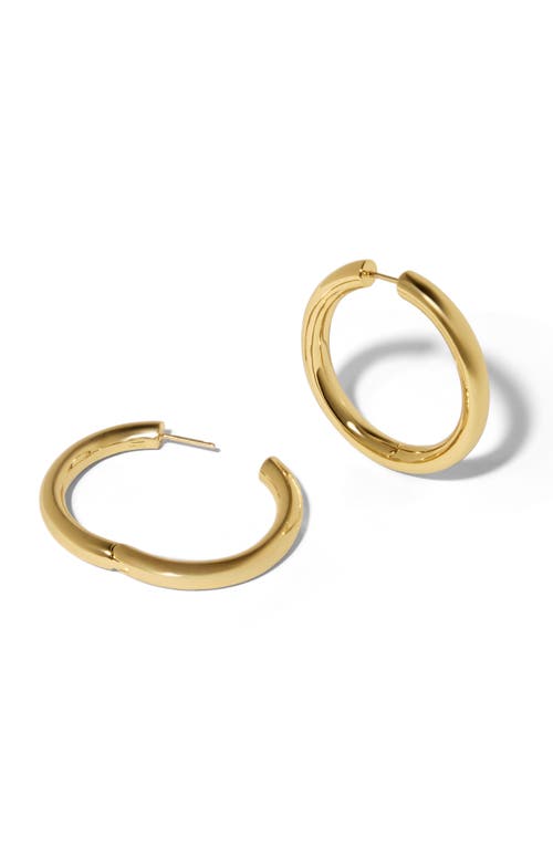 Jennifer Fisher Mini Lilly Hinged Hoop Earrings In Yellow Gold