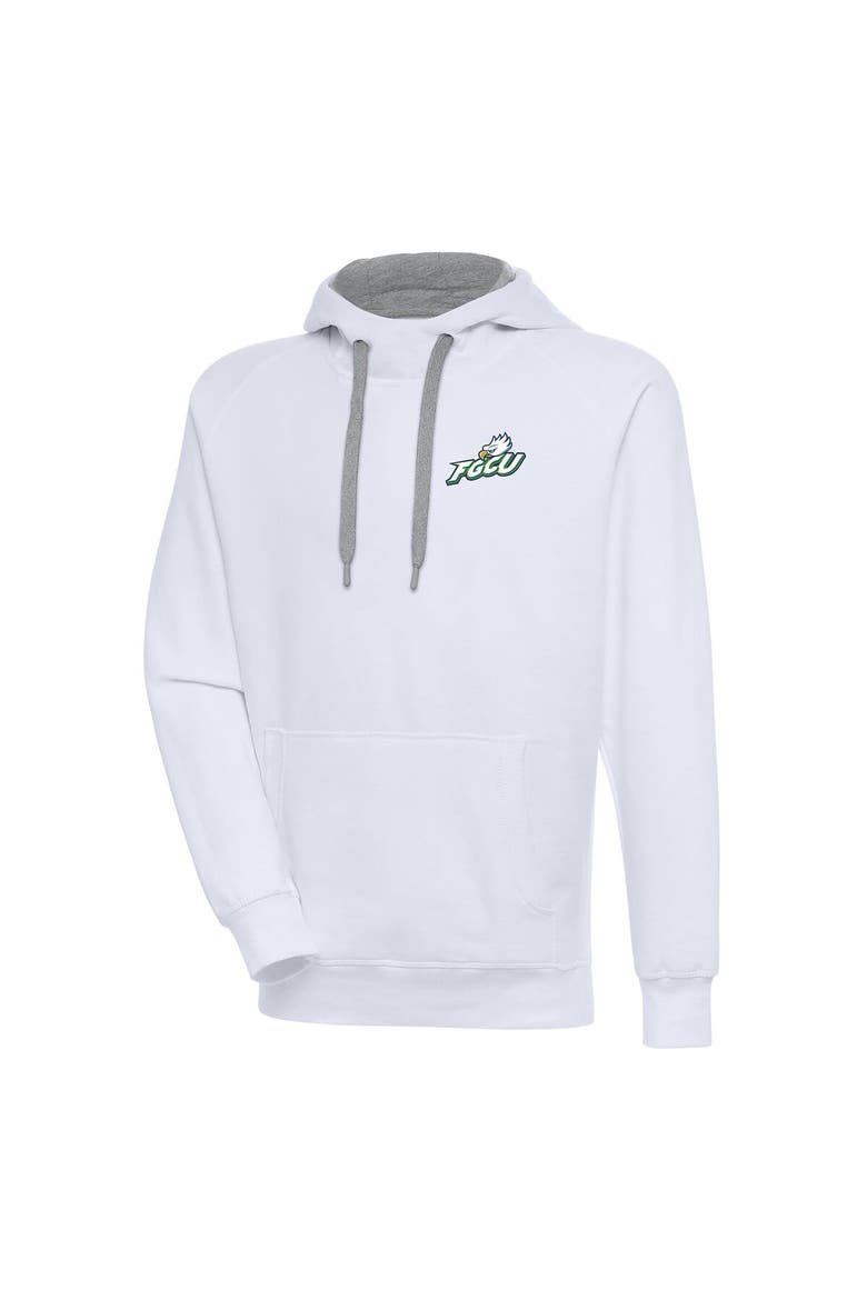 Men's Antigua  White Florida Gulf Coast Eagles Victory Pullover Hoodie, Main, color, White