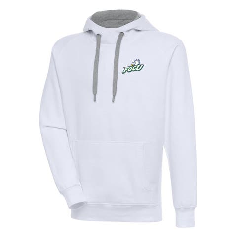 Men's Antigua  White Florida Gulf Coast Eagles Victory Pullover Hoodie