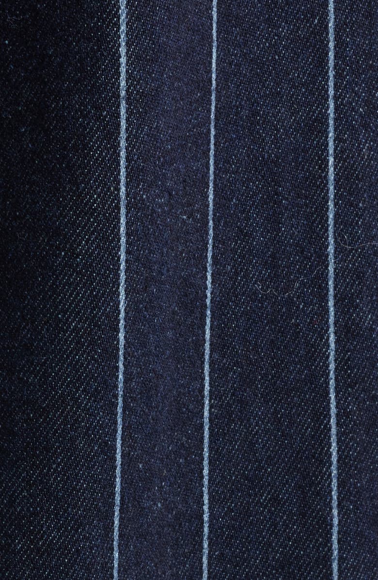 Reformation Cary Wide Leg Jeans, Alternate, color, Pinstripe Lake