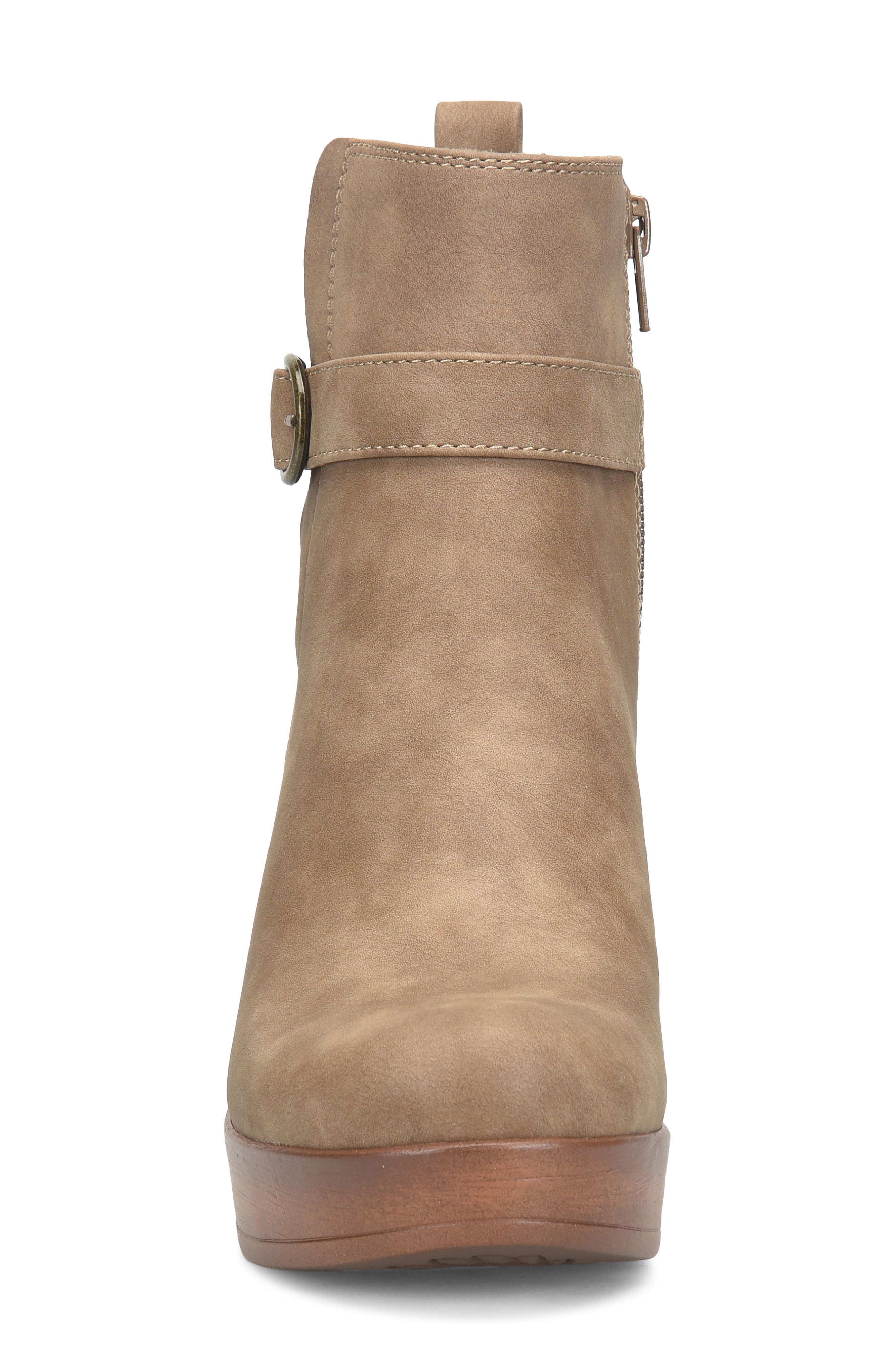 Amira Faux Leather Bootie, Alternate, color, LIGHT TAUPE NUBUCK