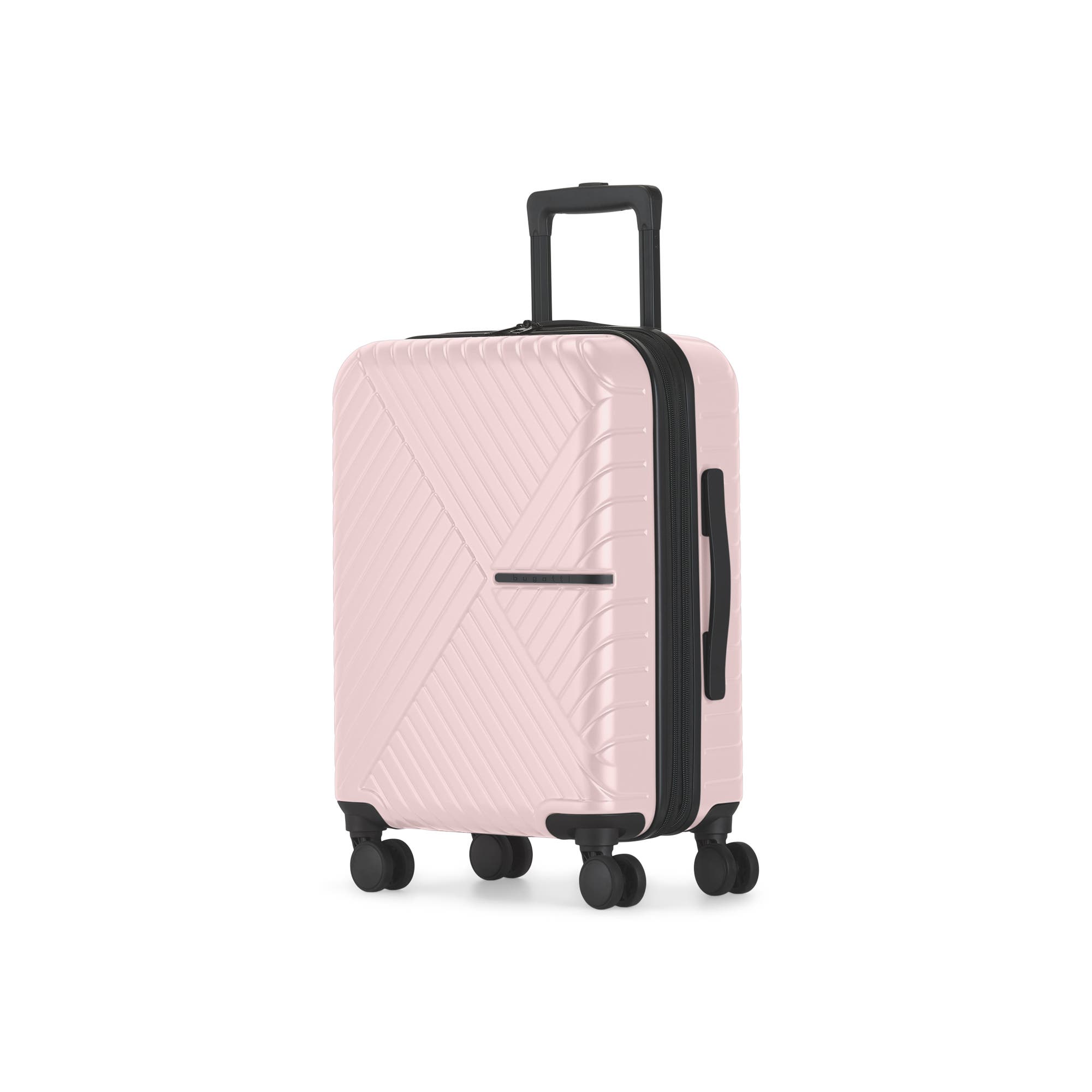 bugatti Berlin 3 Piece Hardside Luggage Set with Expansion, Alternate, color, Pink