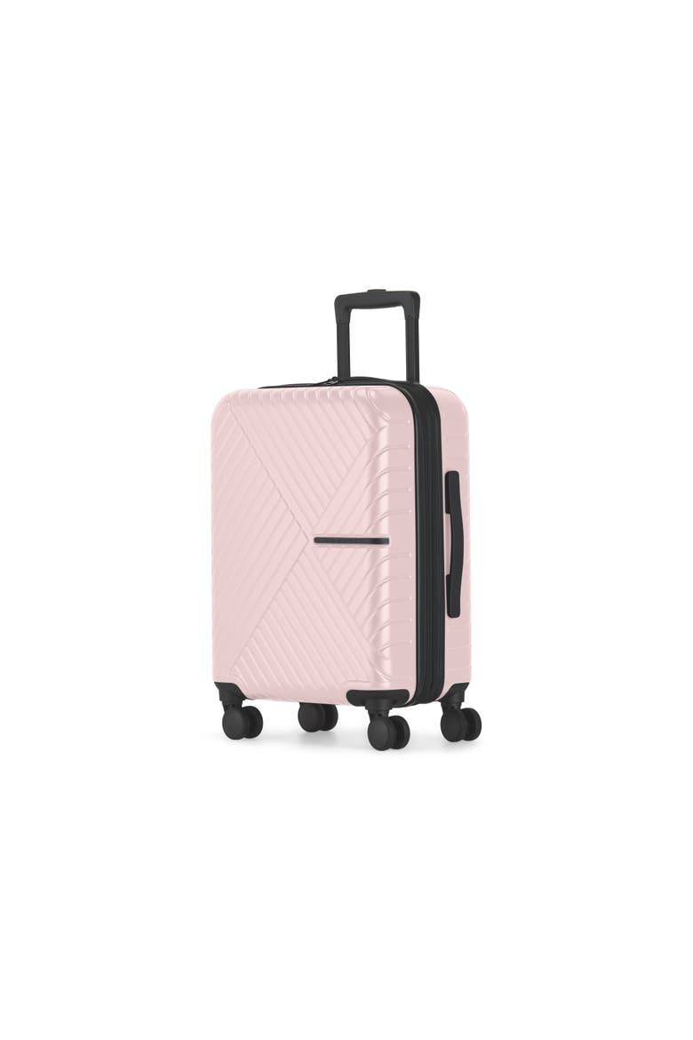 Berlin 3 Piece Hardside Luggage Set with Expansion, Alternate, color, Pink