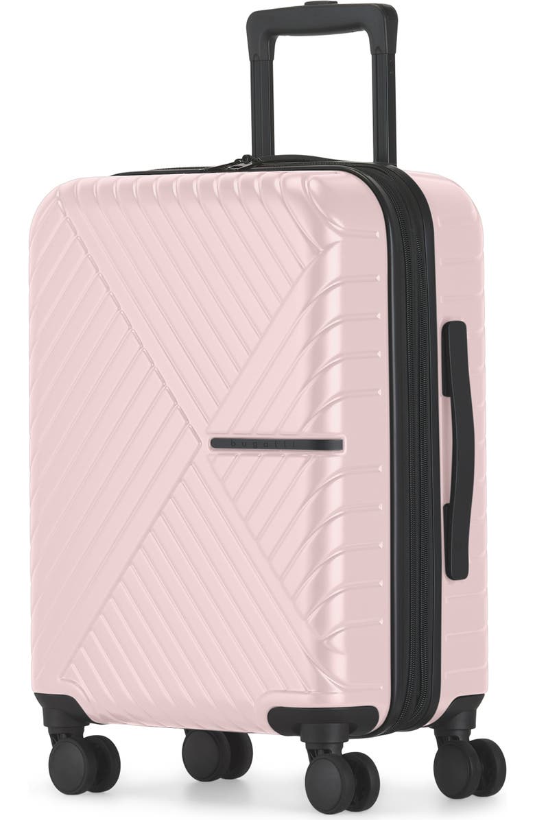 bugatti Berlin 3 Piece Hardside Luggage Set with Expansion, Alternate, color, Pink