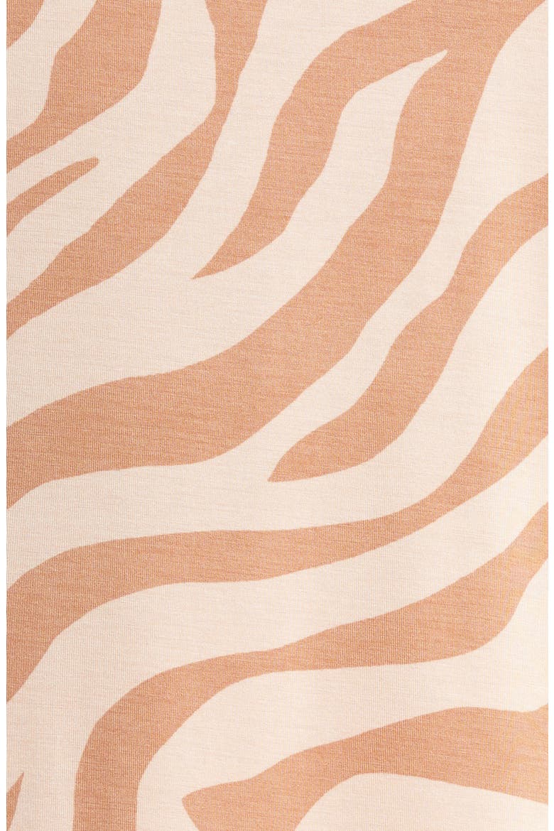 Moonlight Easy Pajamas, Alternate, color, TAN MOCHA SLEEPY ZEBRA