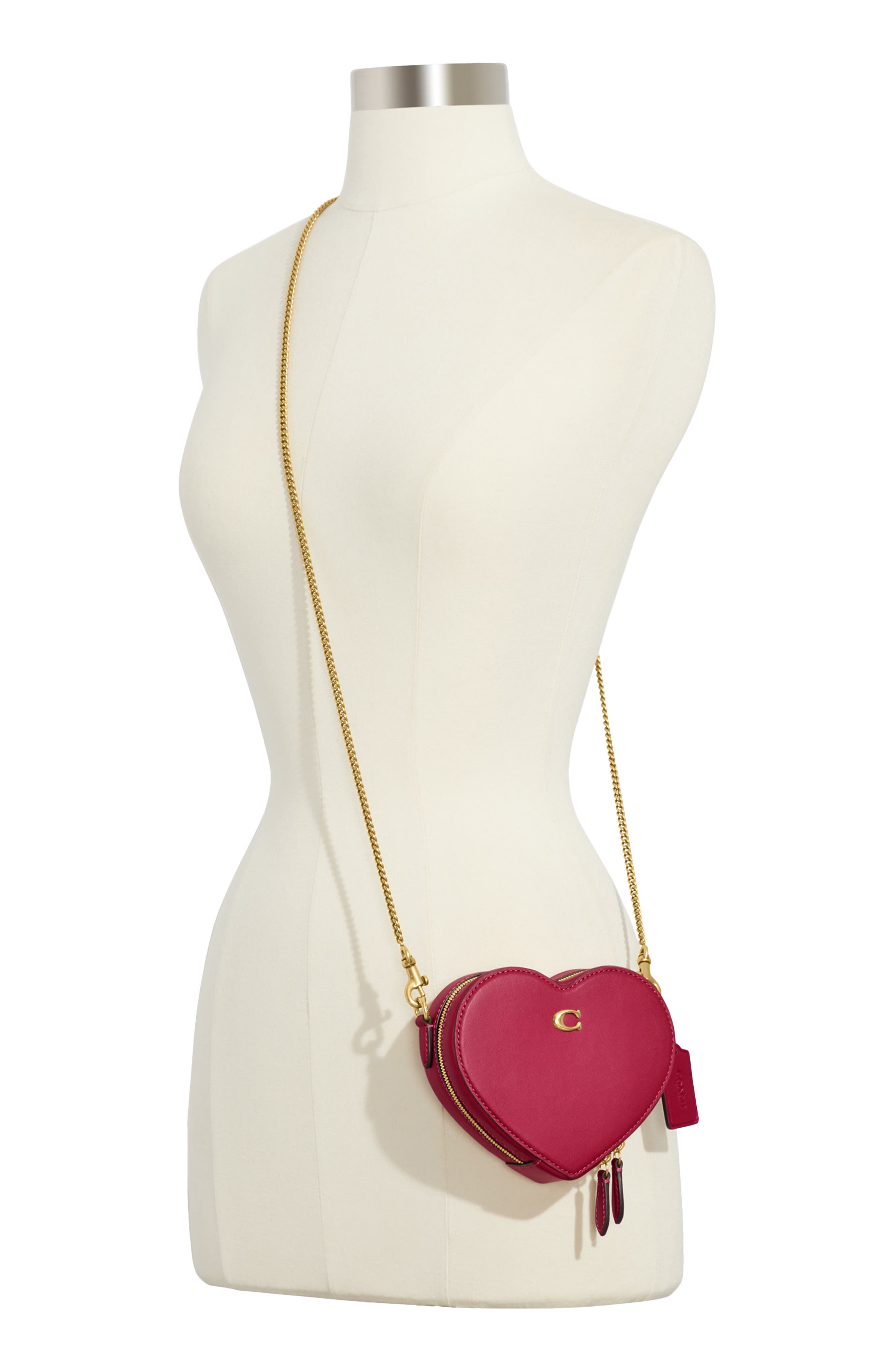 COACH Glove Tanned Leather Heart Crossbody Bag, Alternate, color, 