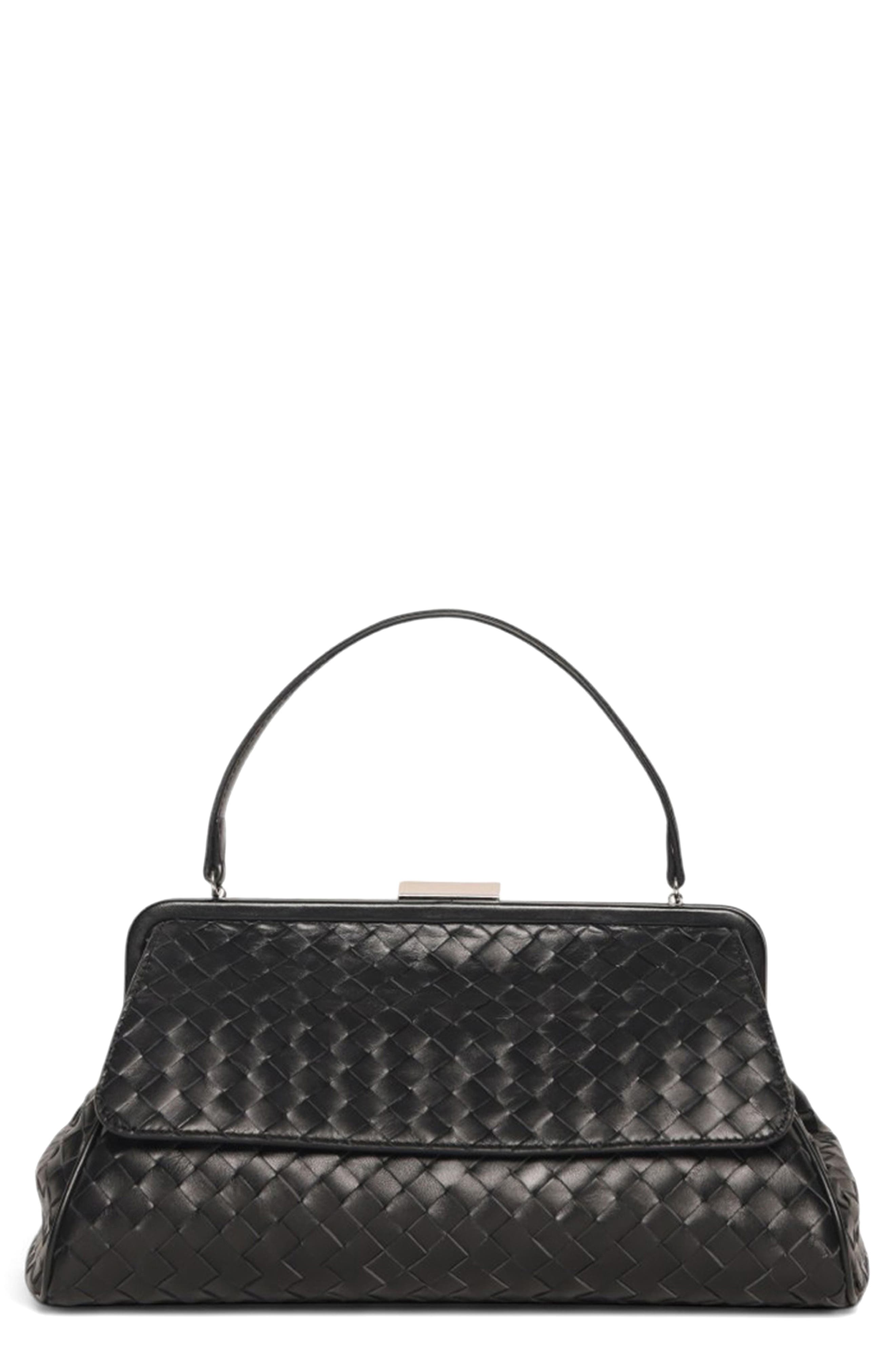 Rumi Woven Leather Clutch