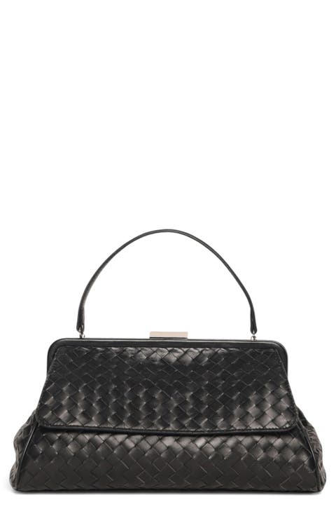 Rumi Woven Leather Clutch
