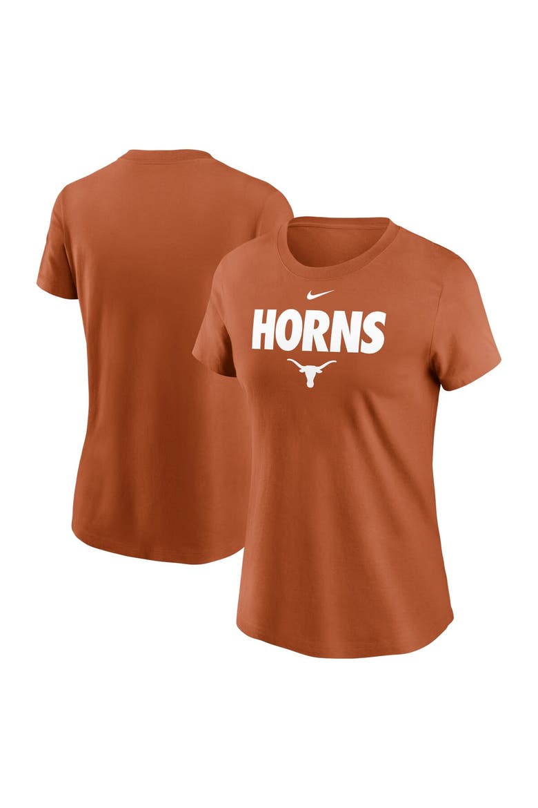 Women's Nike Texas Orange Texas Longhorns Local Ultimate Chant T-Shirt, Main, color, Burnt Orange