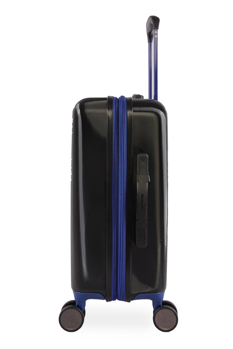 Suki 21" Hardshell Spinner Suitcase, Alternate, color, BLACK/ BLUE