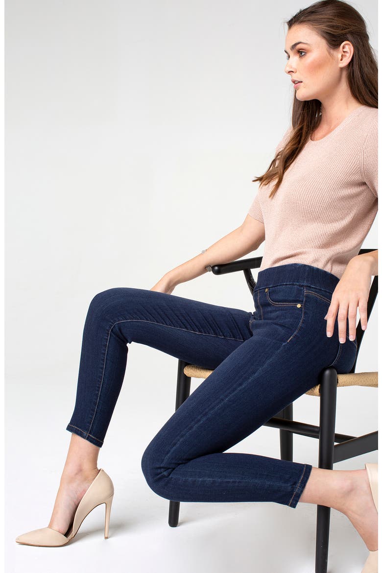 High Rise Stretch Denim Ankle Leggings, Alternate, color, GRIFFITH SUPER DARK