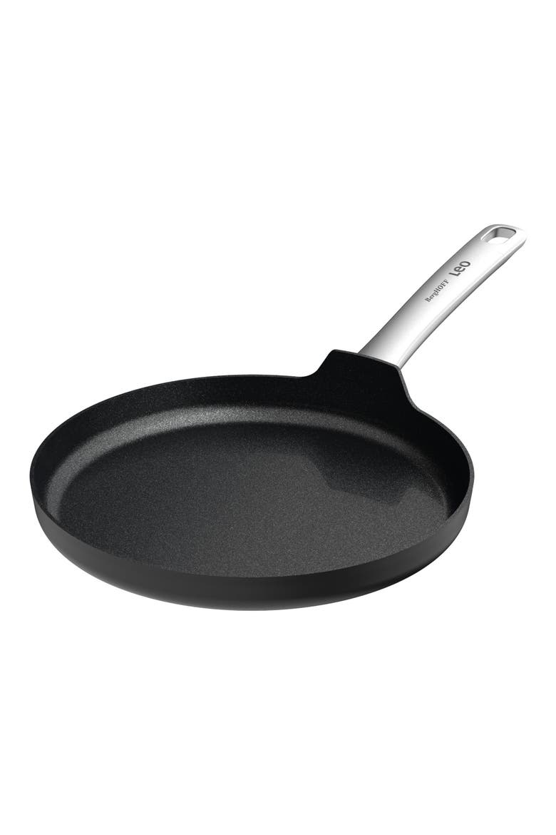 Leo 10-Inch Graphite Omelette Pan, Main, color, BLACK