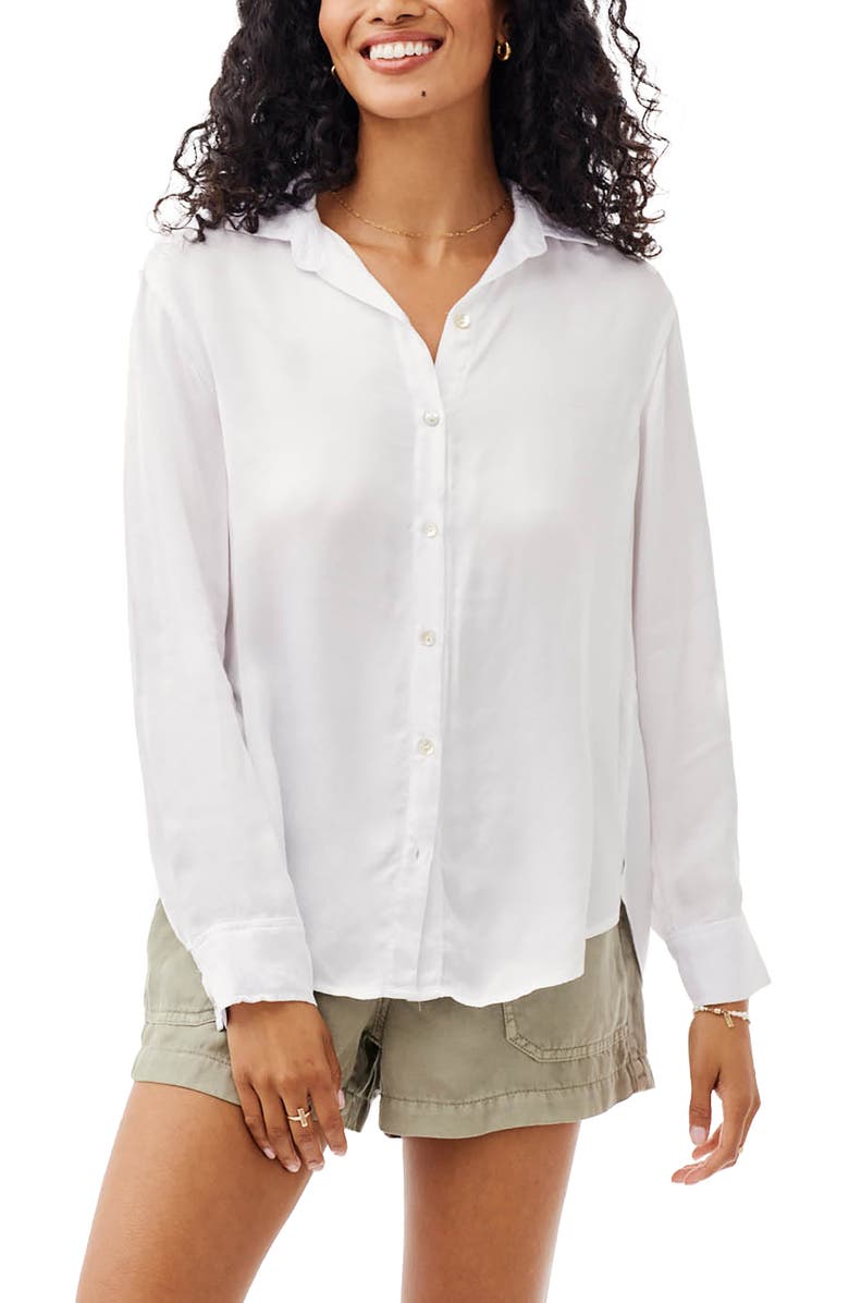 Bella Dahl Side Slit Button-Up Shirt, Main, color,
