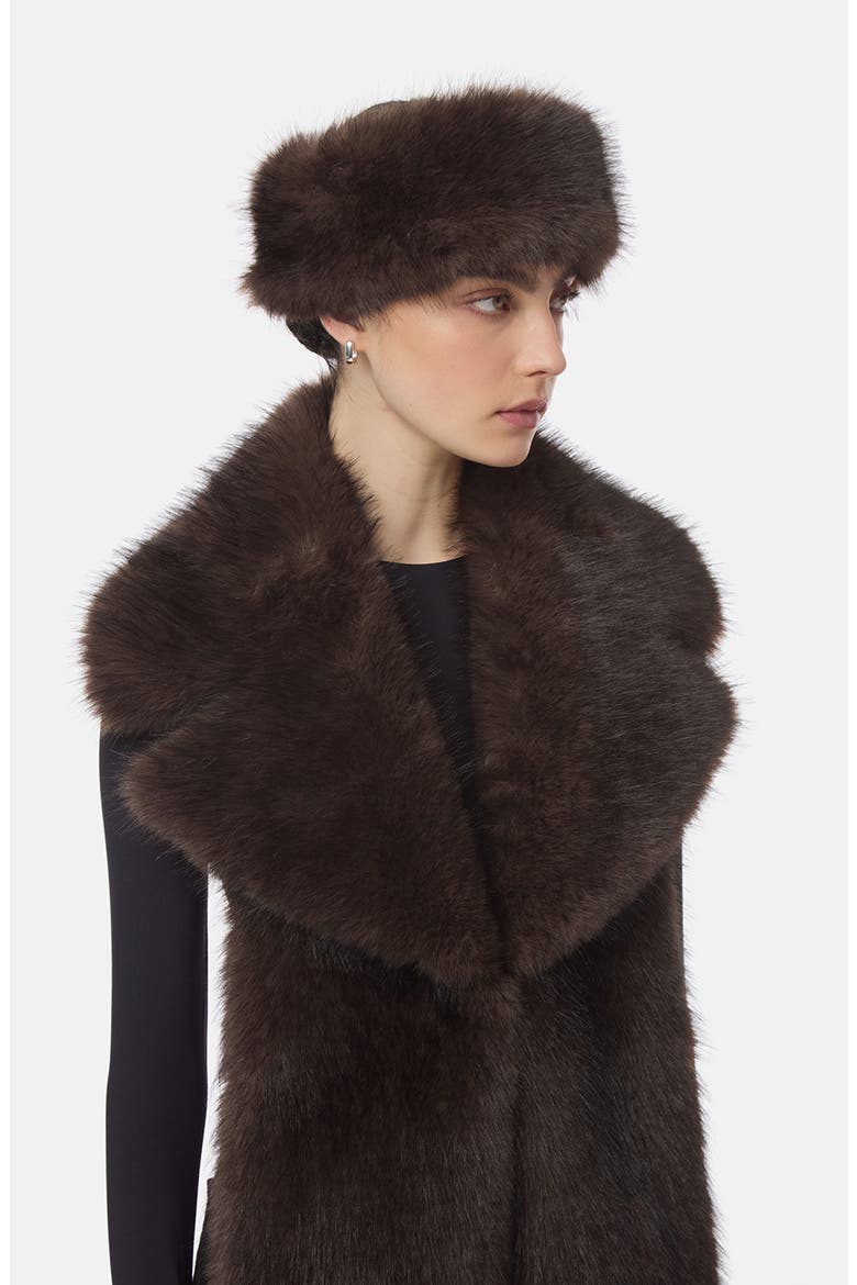 Eleni Faux Fur Headband, Alternate, color, FAUVE MULTI