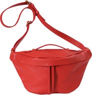 Forever & Always Shoes Bianca Red Leather Crossbody Bag