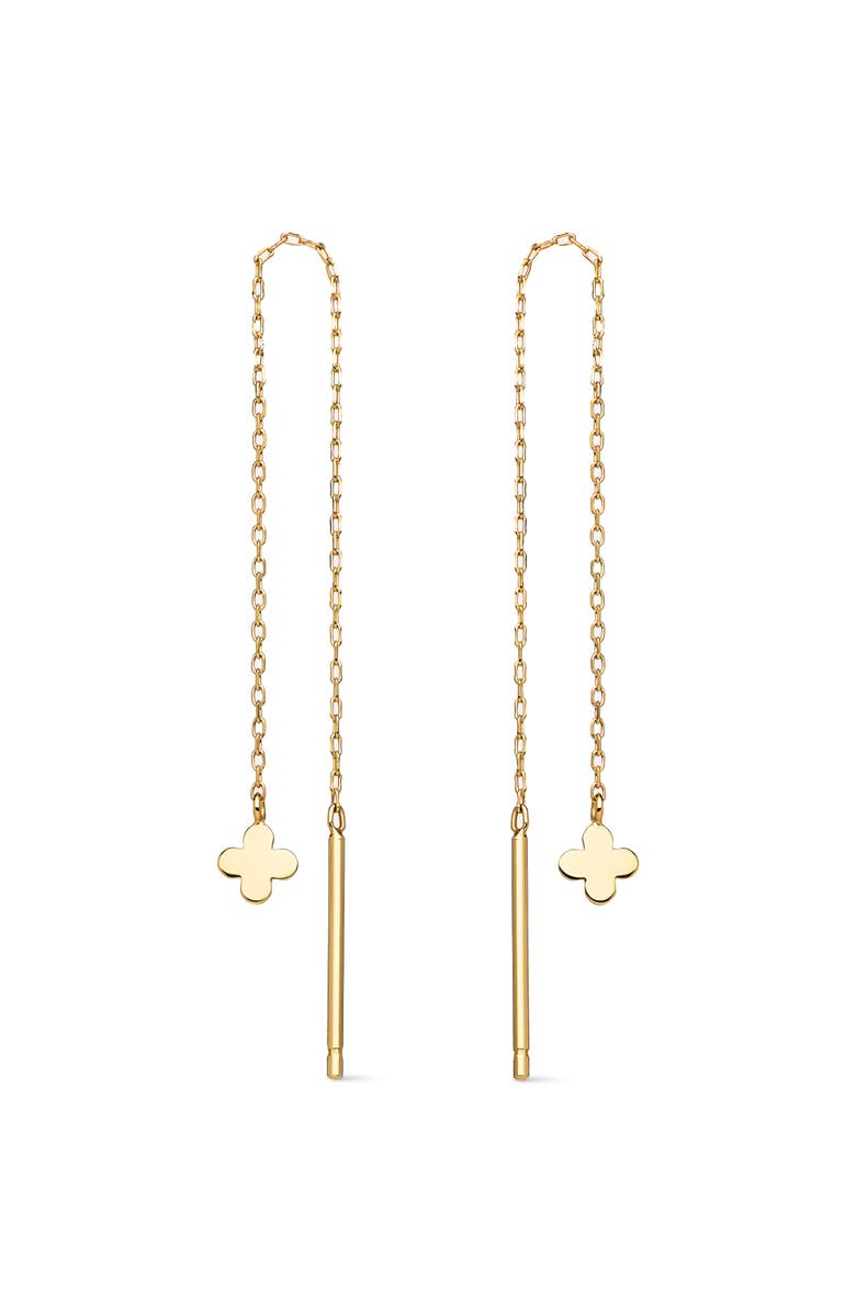 Ana Luisa Solid Yellow Gold - Mini Flower Threaders, Main, color, Gold