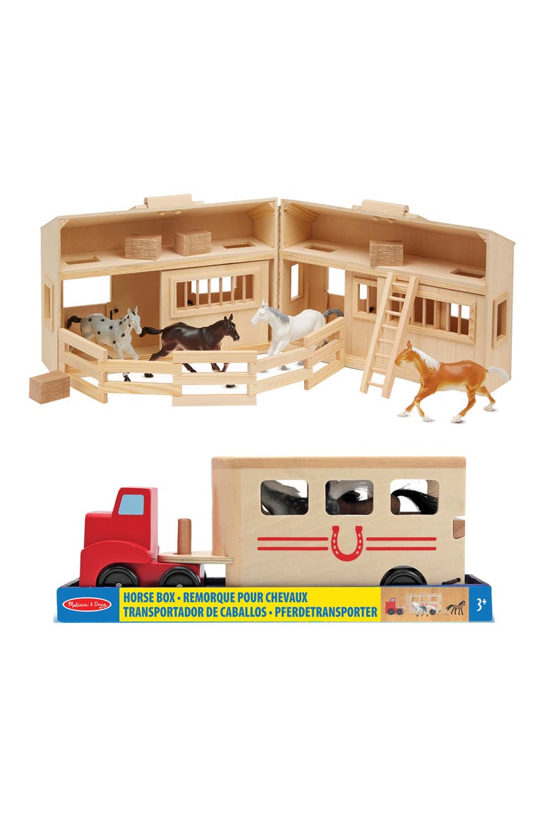 'Fold & Go' Mini Stable Play Set, Alternate, color, WOOD