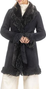 GORSKI Genuine Shearling Stroller with Fringes