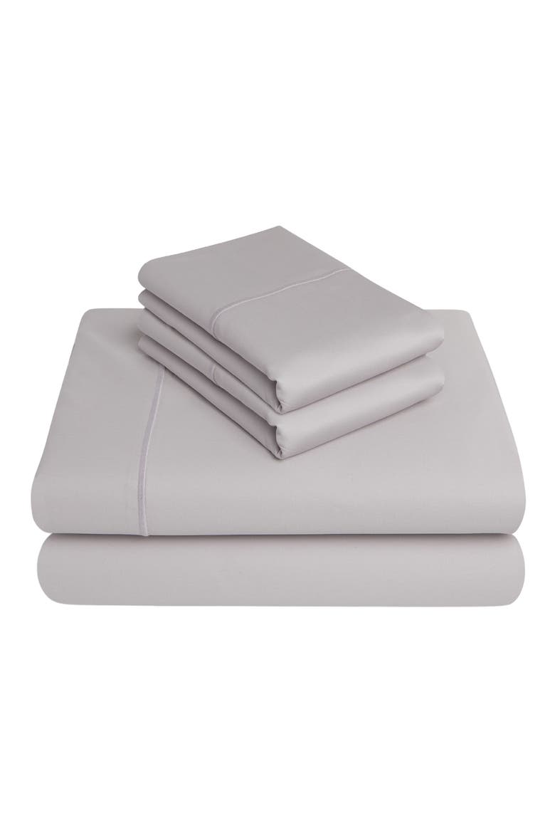 4-Piece 1000 Thread Count Pima Cotton Sheet Set, Main, color, SILVER