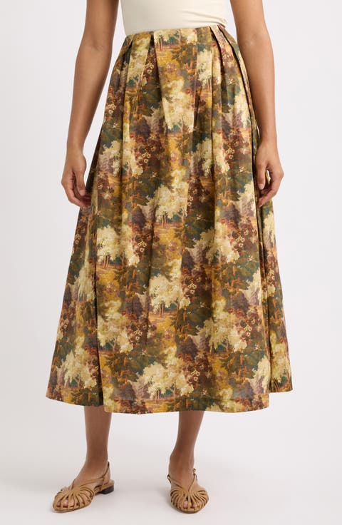 Ridley Autumn Arboretum Liberty of London Print Skirt