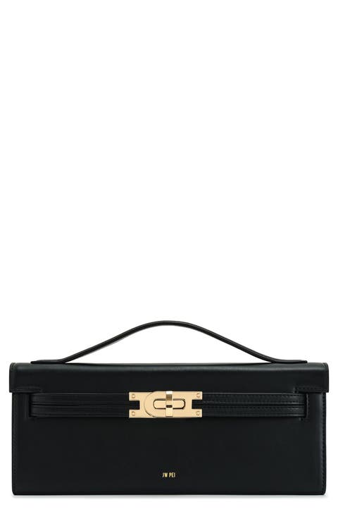 Bria Faux Leather Top Handle Bag