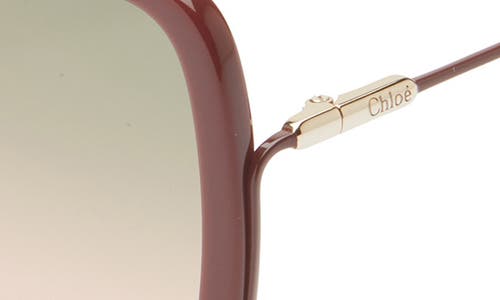 Chloé 57mm Square Sunglasses In Brown