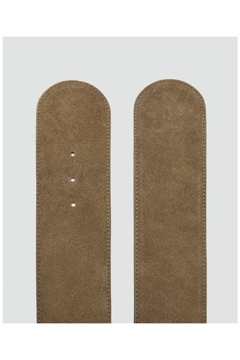 Suede Belt, Alternate, color, KHAKI