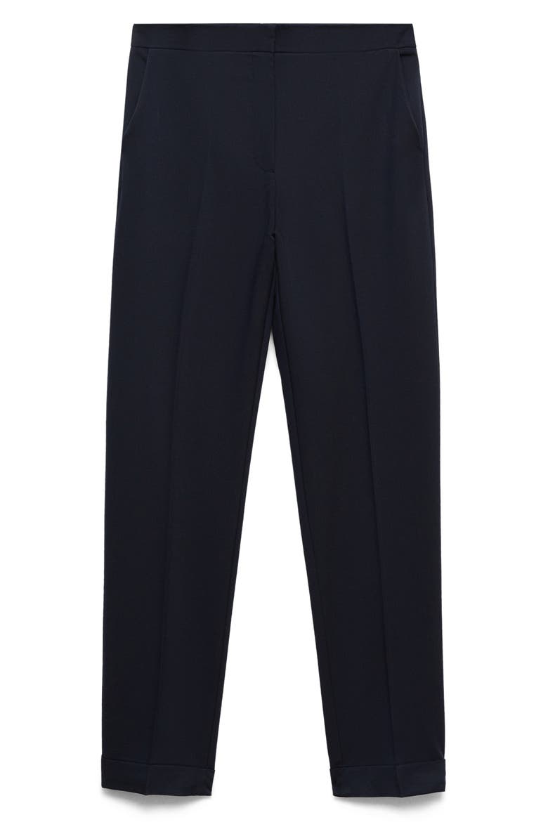Straight Leg Suit Pants, Alternate, color, DARK NAVY