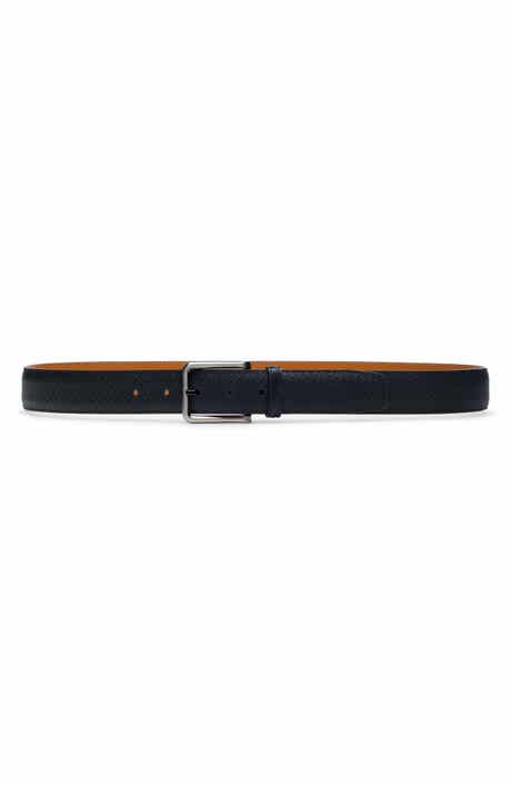 Magnanni Cervantez II Cognac Pebbled Leather Belt