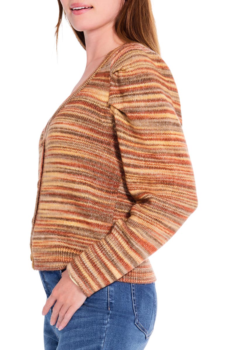 NIC+ZOE Harvest Stripe Cardigan, Alternate, color, Neutral Multi