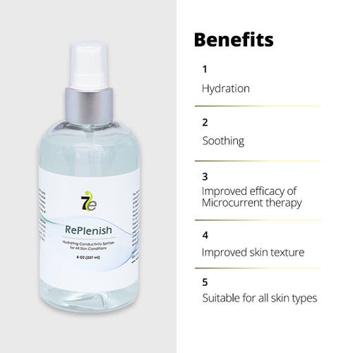 7e Wellness Myolift Replenish Hydrating Conductivity Spritzer In Transparent
