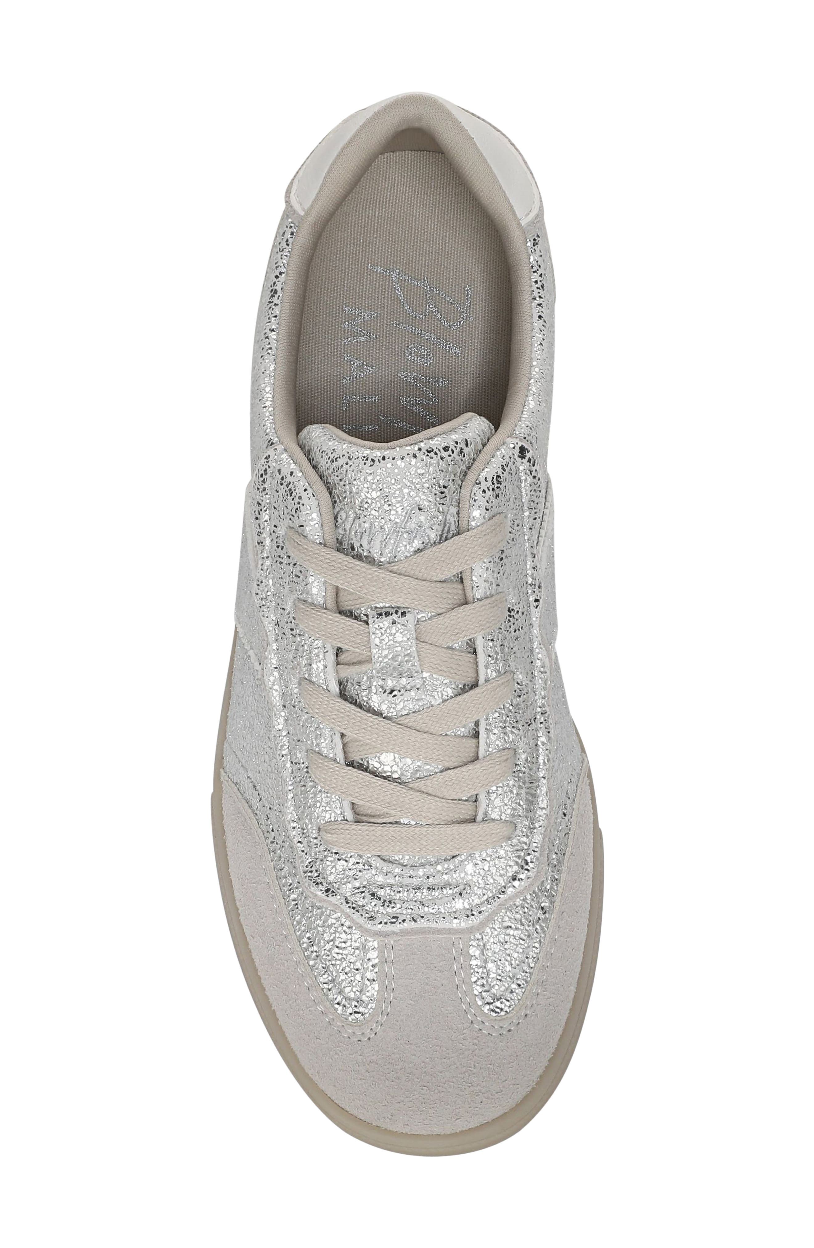 Blowfish Malibu Tastic 2 Sneaker, Alternate, color, Silver Faux Leather/ Suede