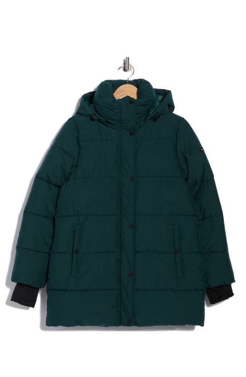 Bcbgeneration Water Resistant Hooded Puffer Jacket In Green