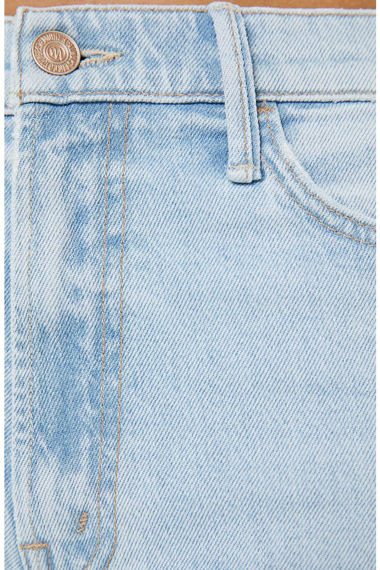 The Lil Huster Roller Simp High Waist Fray Hem Jeans, Alternate, color, BRING THE COOLER