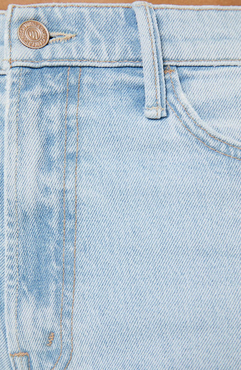 MOTHER The Lil Huster Roller Simp High Waist Fray Hem Jeans, Alternate, color, Bring The Cooler