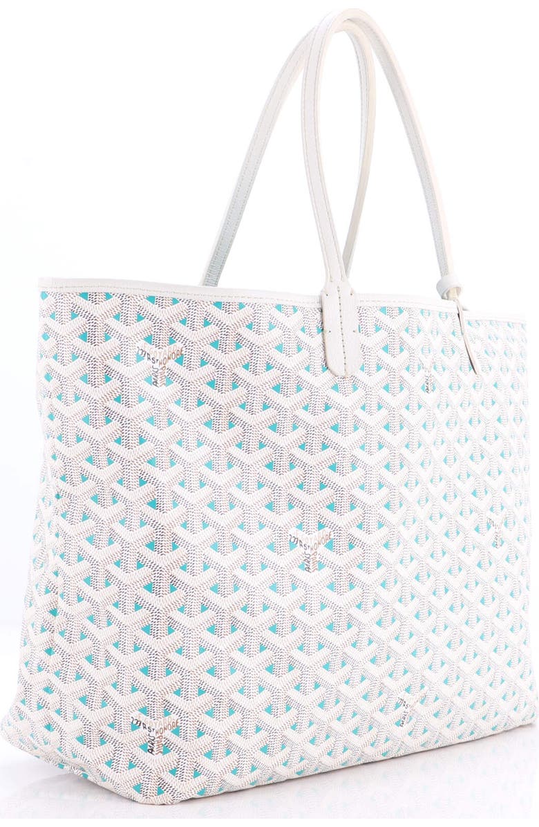 Pre-Owned Goyard Saint Louis Tote Claire Voie Coated Canvas PM, Alternate, color, White