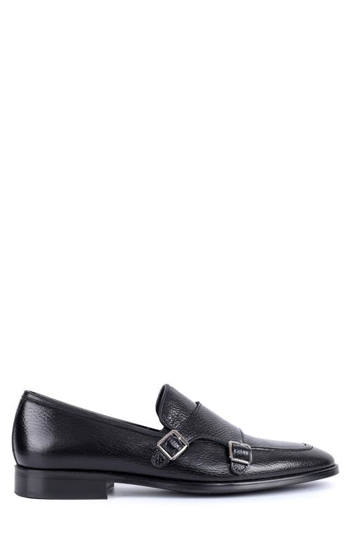 Vellapais Ledonia Double Monk Strap Loafer In Black
