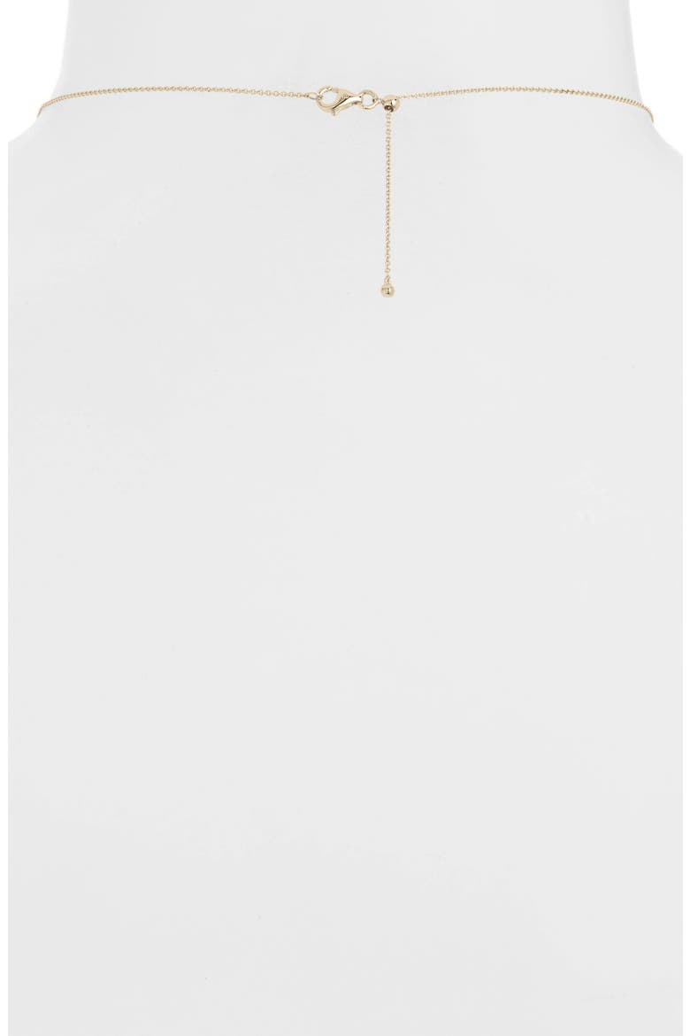 Ofira Circular Pendant Necklace (Nordstrom Exclusive), Alternate, color, DIAMOND/ YELLOW GOLD