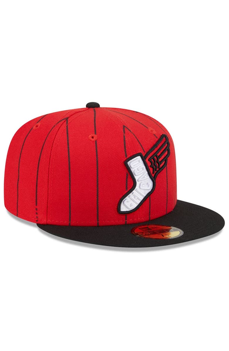 New Era Men's New Era Red/Black Chicago White Sox 2025 City Connect 59FIFTY Fitted Hat, Alternate, color, Red