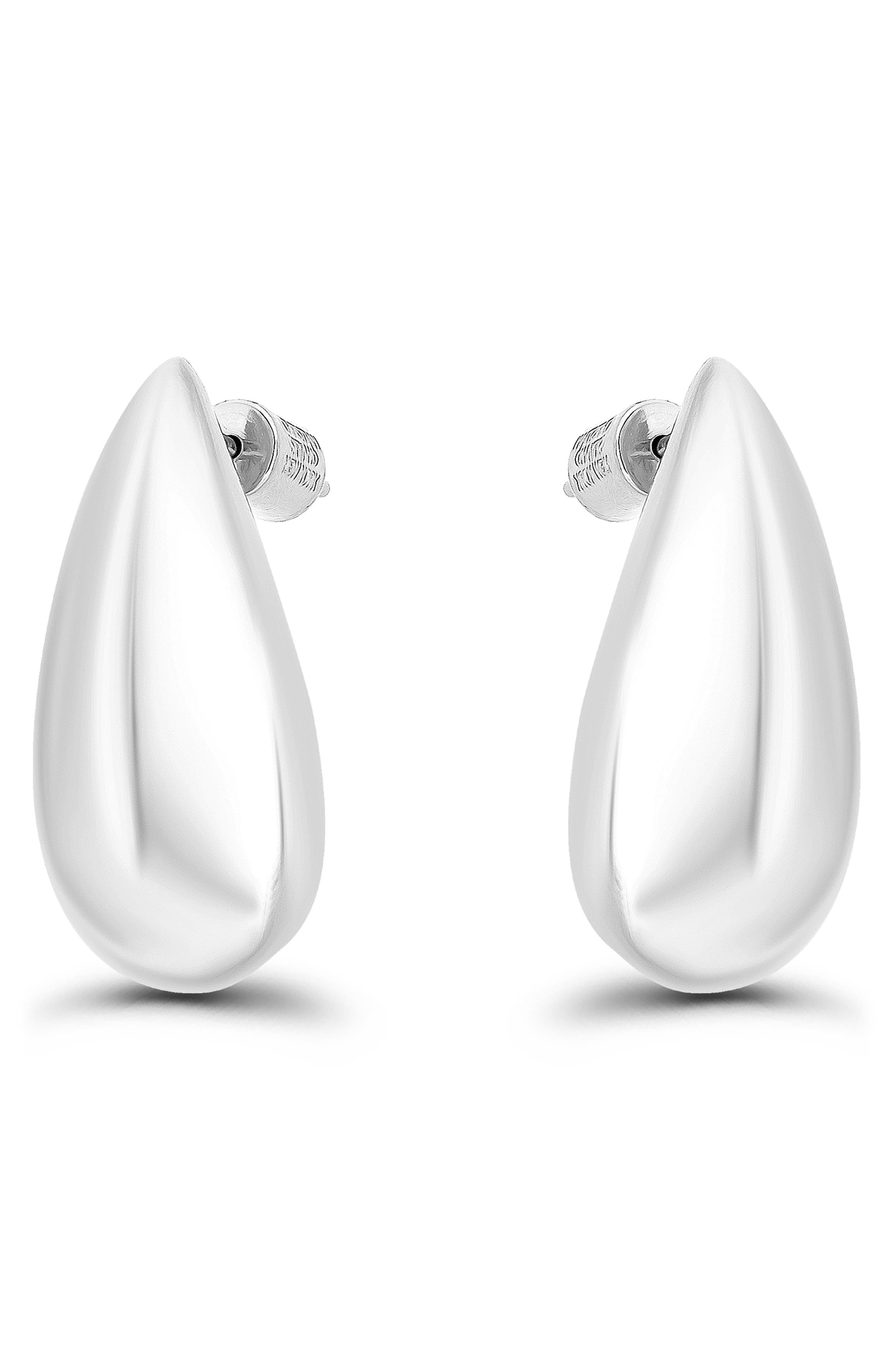 Christian Siriano New York Sculpted Teardrop Stud Earrings