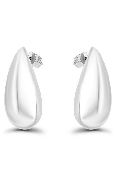 Sculpted Teardrop Stud Earrings