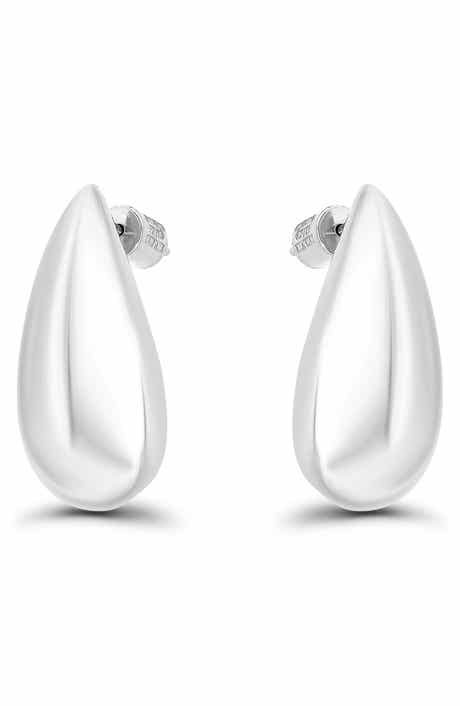 Christian Siriano New York Sculpted Teardrop Stud Earrings