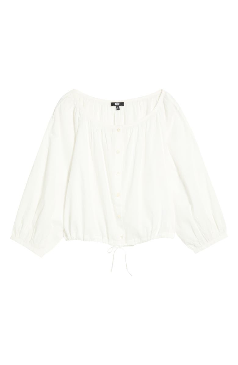 PAIGE Kinzie Button-Up Top, Main, color, White