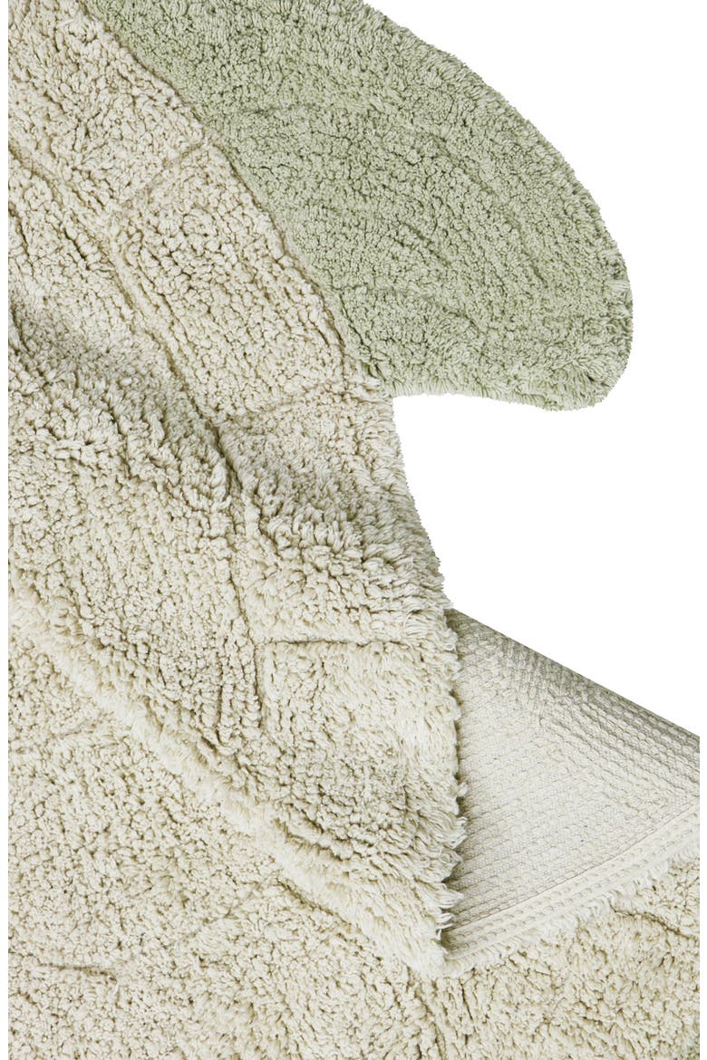 Sea Turtle Washable Recycled Cotton Blend Rug, Alternate, color, NATURAL OLIVE