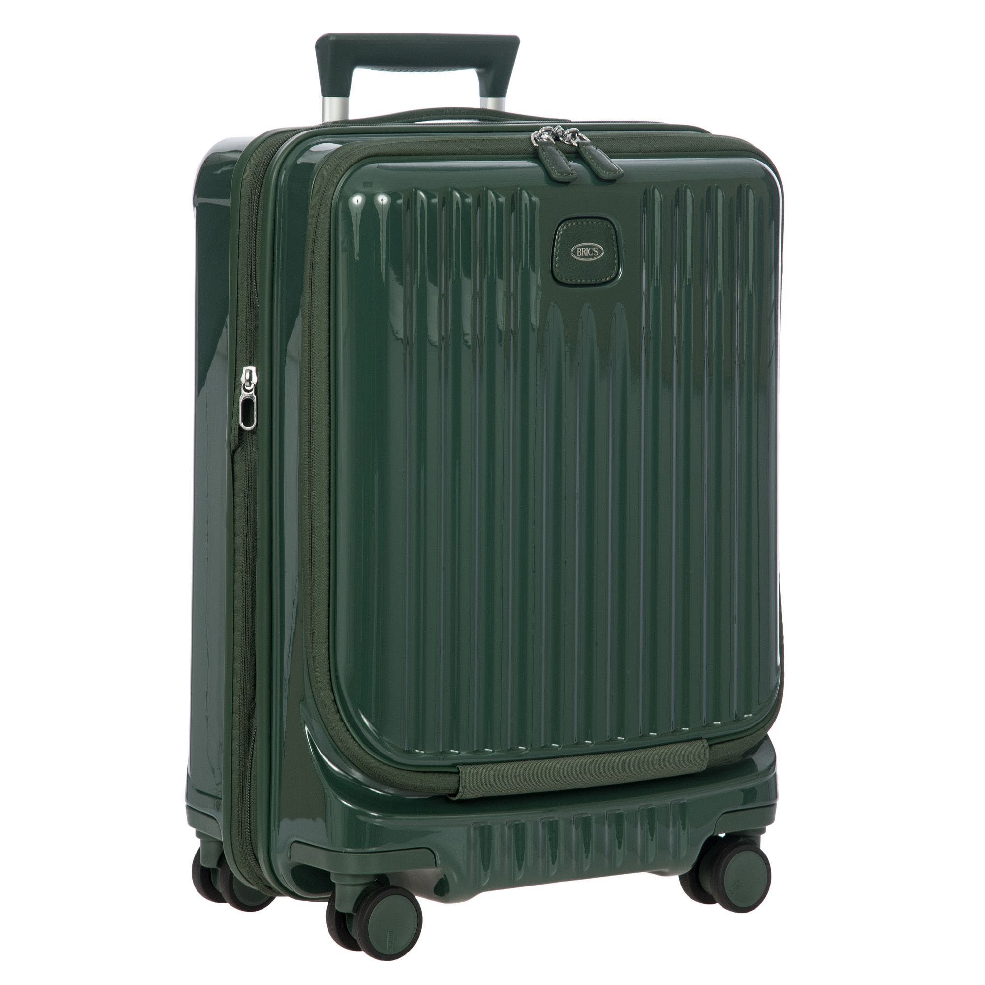 65460 Positano 2 Piece Set 21" Carry On Expandable Spinner w/Pocket & 22" Deluxe Duffle, Alternate, color, Emerald